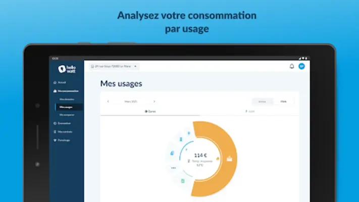 Hello Watt Suivi Conso Énergie android App screenshot 9