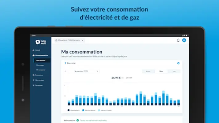 Hello Watt Suivi Conso Énergie android App screenshot 11