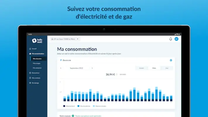 Hello Watt Suivi Conso Énergie android App screenshot 5
