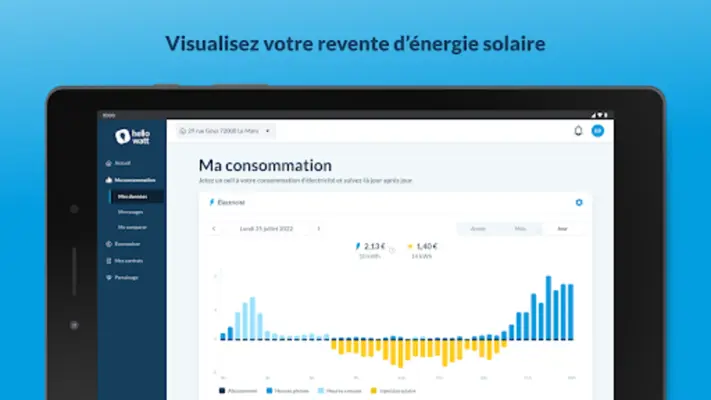 Hello Watt Suivi Conso Énergie android App screenshot 6